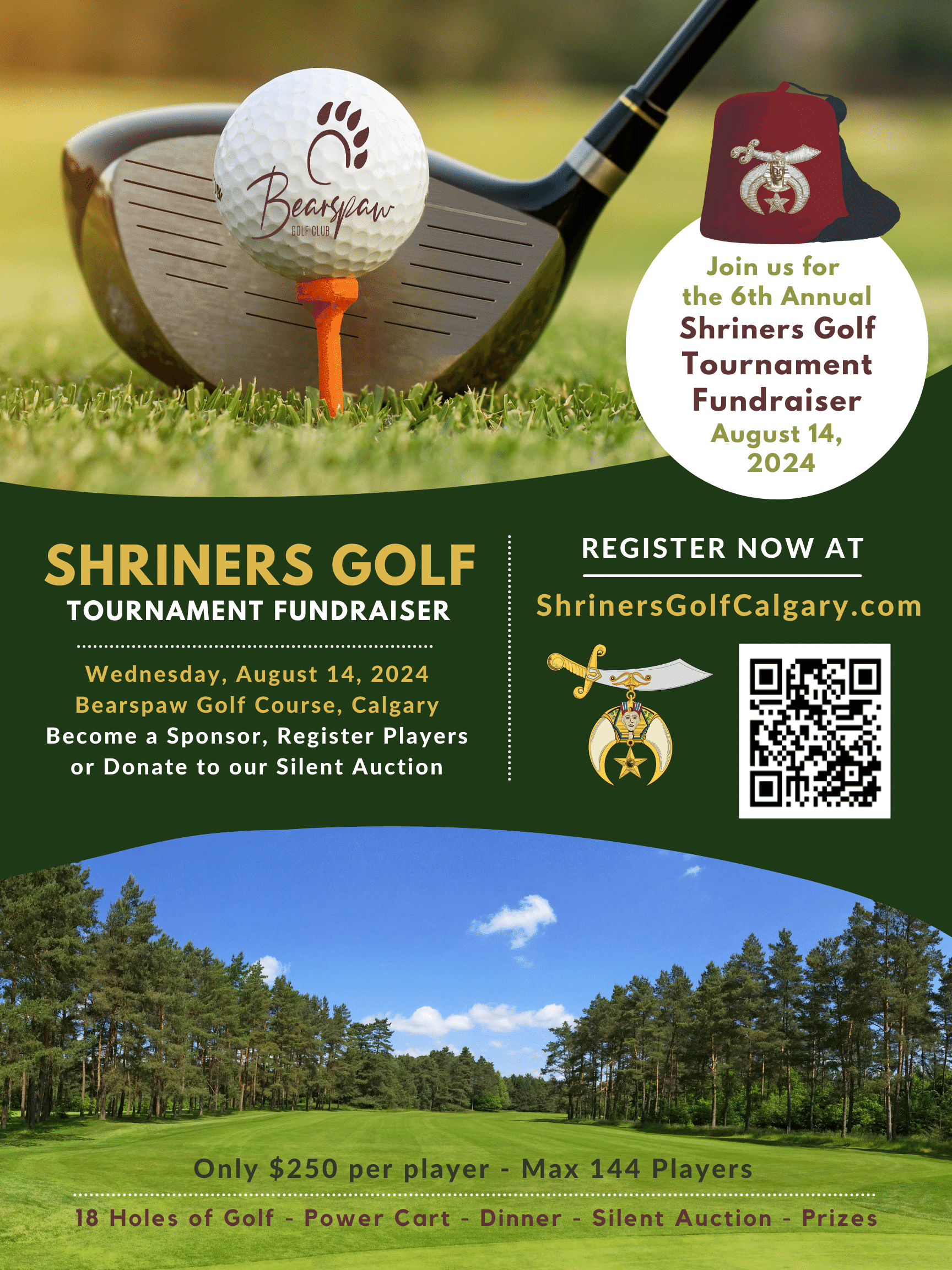 Poster for the Shriners Golf Tournament