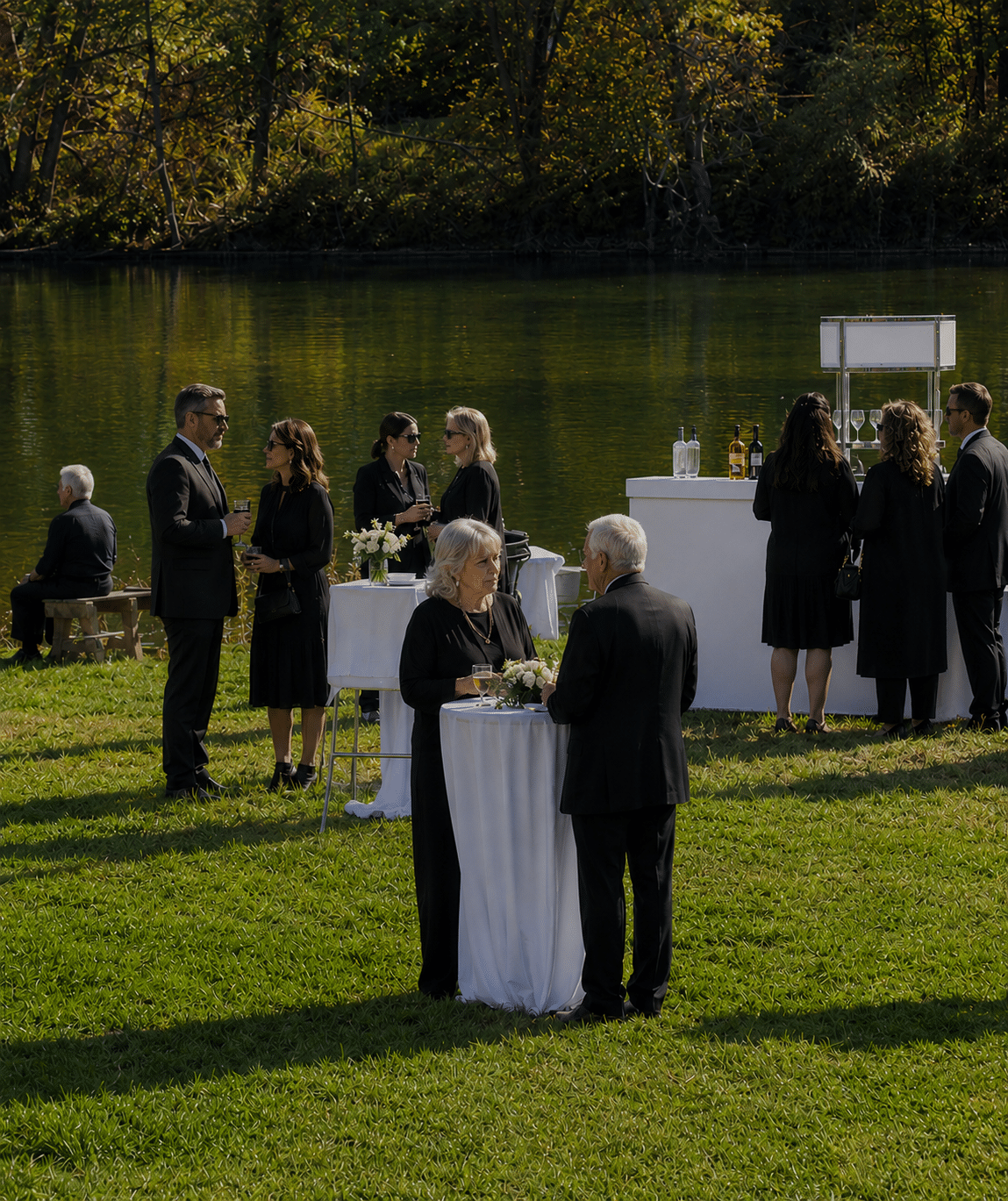 Celebration of life on the lawn